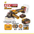 Pulidora INGCO 20V 4-1/2" 9000RPM + Discos de Corte UCAGLI2120252
