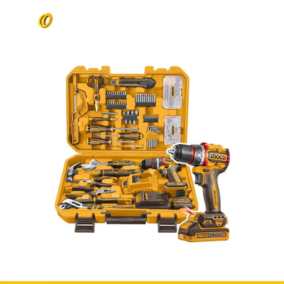 Set Herramientas INGCO 166 Piezas + Taladro 20V UHKTHP41662